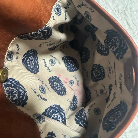 Luck Brand Brown Leather Crossbody Boho Bag with Braided Accent Causal Purse. - Picture 16 of 16